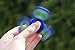 Spinfinity Advanced Hand Spinner w/ Hybrid Ceramic Bearing (not 3D printed) - Good for Concentration, Stress Relief, ADHD, Autism, Anxiety, and Fidgeting (Blue with Print)