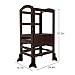 SDADI Step Stool for Kids, Adjustable Height Toddler Learning Stool| Coffee LT02CF