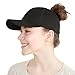 FURTALK Womens Messy High Bun Mesh Baseball Cap Ponytail Hat Adjustable Cotton Trucker Baseball Cap Dad Hat