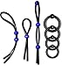 7 Pack Penis Ring Set - 4 Cock Rings w. Clit Stimulating Ball & 3 Adjustable Penis Loops - Erection Enhancing Male Sex Toy