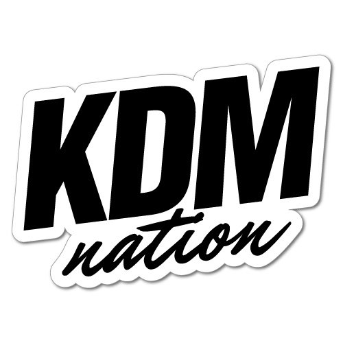 KDM Nation Sticker for Korean Kia Hyundai Decal Vinyl For Hyundai Kia