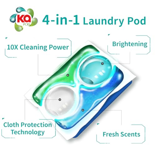Centralin KA 4 in 1 PODS, 99.9% Anti-Bacterial Laundry Detergent, 48 Capsules, German Formulated Laundry Pods, Washing Liquid Capsules, Original Scent