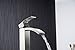 BWE Brushed Nickel Commercial Single Handle One Hole Deck Mount Waterfall Bathroom Sink Faucet Lavatory