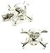 skull cufflink