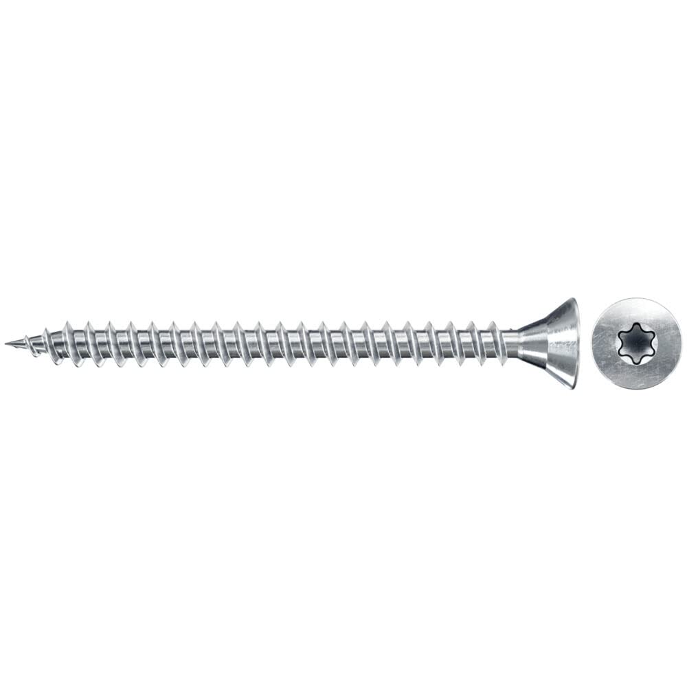 fischer Chipboard Screw 5.0 x 25 cm Countersunk Head Blue-Galvanised Full Thread Inner — image 1