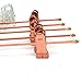 Koobay 10PS/LOT 14“ Shiny Metal Rose Copper Gold Clips Pants Hangers Trousers / Skirt Hang rack with Swivel Hook