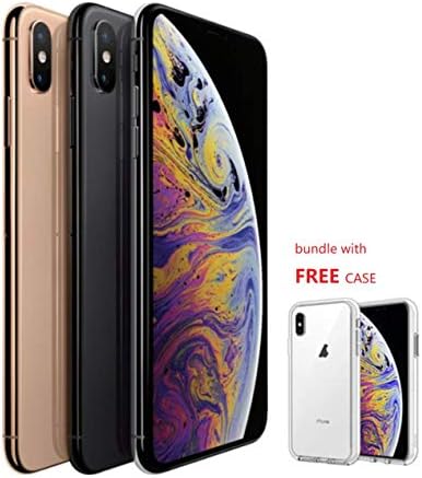 Apple iPhone Xs Max 6.5" Fully Unlocked GSM+CDMA, Bundle with Free case, Gold Gray or Silver, Pick You Color Customize Now (512Gb)