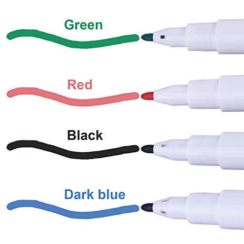 image for SIQUK 36 Packs Whiteboard Eraser Magnetic White Board Dry Eraser Red C