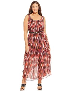 C Klein Plus Size Printed Maxi Dress