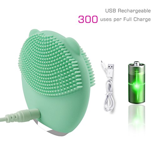 Sonic Silicone Facial Cleansing Brush Face Skin Care Electric Vibrating