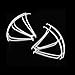Coolplay Propeller Guard Protectors for MJX X400 2.4GHz 6-Axis Gyro RC Quadcopter (White,Pack of 4 )