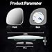 Blind Spot Mirror, 4PCS Fan-Shaped Automobile Rear Blind Spot Mirror, Convex Rearview Mirror for Cars Motorcycles Trucks RV and Van