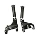 TCMT Rear Passenger FootPegs Mount Kit Black Fits For Harley Sportster Iron 883 XL883N Forty Eight XL1200X 2014-2022 Roadster XL1200CX 2018-2020 SuperLow XL883L 2014-2019