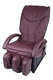 Burgundy New Full Body Shiatsu Massage Chair Recliner Bed