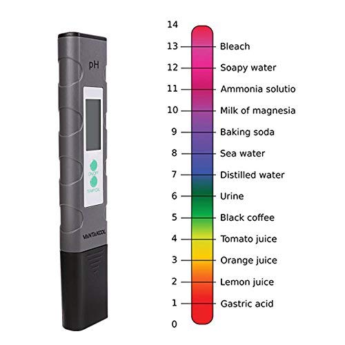Digital PH Meter, Kydara PH Meter 0.01 PH High Accuracy Water Quality Tester with 0-14 PH Measurement Range for Household Drinking, Pool and Aquarium Water PH Tester Design with ATC