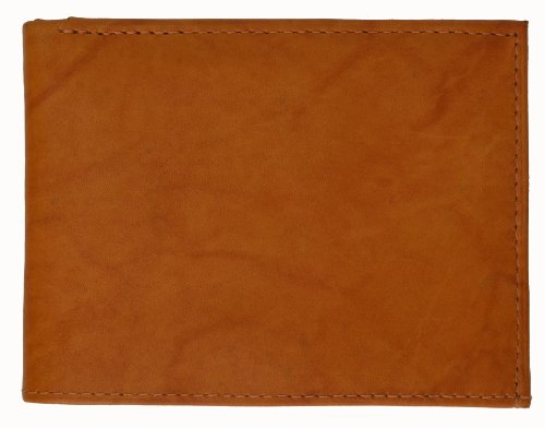 Marshal Men's Genuine Leather Multi Pocket Wallet (Tan)