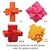 3D Puzzle Games for Adults – Wooden Brain Teaser Box Set [Test Your Mind with This Hard Puzzle Toy] Wood Burr IQ Puzzle Cube – Great for Coffee Table or Desk [Difficult Brainteaser Can You Master it?]