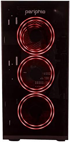 Periphio Red Gaming PC Tower Desktop Computer, Intel Quad Core i7 3.3GHz, 16GB RAM, 512GB SSD + 1TB 7200 RPM HDD, Windows 10, GTX 1650 Super Graphics Card, RGB, HDMI, Wi-Fi (Renewed) 2 Periphio Red Gaming PC Tower Desktop Computer, Intel Quad Core i7 3.3GHz, 16GB RAM, 512GB SSD + 1TB 7200 RPM HDD, Windows 10, GTX 1650 Super Graphics Card, RGB, HDMI, Wi-Fi (Renewed)