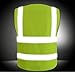 Fangfang High Visibility Safety Vest 4 Pockets Class 2 High Visibility Zipper Front Safety Vest With Reflective Strips, 2 Bonus Reflective Bands Included, Neon Yellow Meets ANSI/ISEA Standards (L)