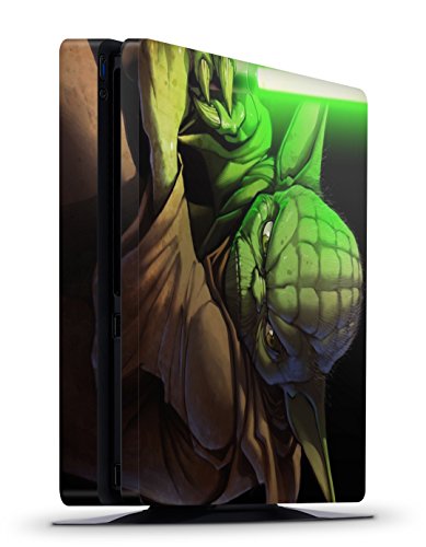 giZmoZ n gadgetZ PS4 Slim Console Yoda from Starwars Skin Decal Vinal Sticker + 2 Controller Skins Set - Thumbnail 4