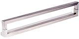 60 Inch Square Rectangle Flat Shape Bar Stainless Steel Modern Contemporary Entry Door Handle Bar Pull Shower Glass Sliding Barn Door Interior Exterior Door Pull Push Brushed Nickel Satin Finish