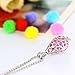 HOUSWEETY Aromatherapy Essential Oil Diffuser Necklace - Drop Locket Pendant,6 Refill Pads