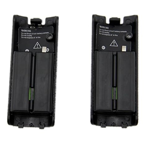 OSAN 2x 2800mAh Hohe Kapazität wiederaufladbar Batterie Pack Akkus für Nintendo Wii Remote Controller (Schwarz)