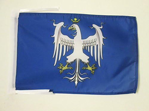 Bandiera Sicilia Indipendentista 45x30cm Con Cordicelle - Bandierina Nazionalista Siciliana Per Interni/Esterni - AZ FLAG