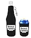Coolie Junction Beer Truck (jeep) Bottle Coolie with Opener and Can Coolie Set - Black