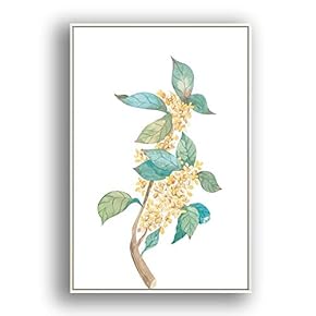 wall26 Framed Canvas Wall Art Beautiful Flowers in...