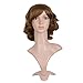 MapofBeauty 14 Inch/35cm Charm Side Bangs Fluffy Synthetic Curly Short Hair Wig (Light Brown)