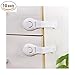 MikiAyla 10pcs Child Safety Cloth Locks for Drawer Door, Cabinet, Oven, Cupboard, Toilet Seat | Multi-Purpose Use | No Drilling Needed | Super Strong 3M Adhesive