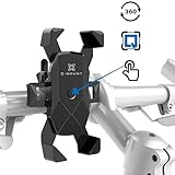 Q-Mount Phone Holder for Road Bike, Mountain Bike, Dirt Bike & Motorcycle - Handlebar Mounted Universal Cell Phone Holder Mount | E Scooter & Stroller Phone Mount | iPhone Bike Mount Fits 4 to XS MAX