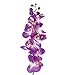 UEETEK Simulation Butterfly Orchid Artificial Flower Plant Home Decoration (Purple)