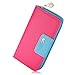 Weeno Women's Multi-card Wallet Clutch Purse Long Zipper Organizer Card Holder