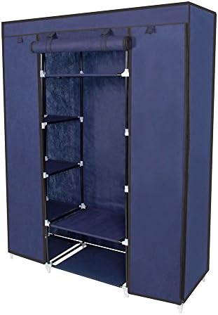 Phantomx 67" Portable Closet Storage Organizer Wardrobe Clothes Rack With Shelves