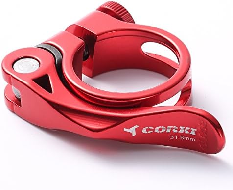 WILE Quick Release Bicycle Seatpost Clamp 31.8mm Red