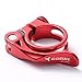 Corki Quick Release 31.8MM Bicycle Seatpost Clamp, Sandblasting Anodised Aluminum Alloy Red KC89
