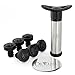 Wine Preserver Vacuum Air Pump With 6 Wine Bottle Stoppers & 6 Pouring Discs By DeVine – Durable Stainless Steel & Plastic Construction – Airtight, Leak-Proof Seal – Easy To Use - Nice Gift Packaging