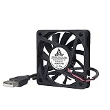 GDSTIME 60mm Fan, 5Volt Fan, 60x60x10mm 0.18A Brushless DC Cooling Fan