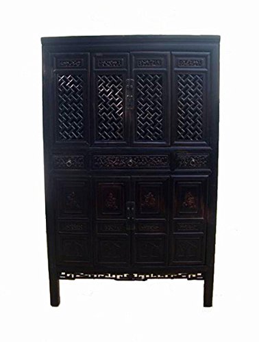 Lattice and Carved Cabinet