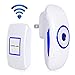 Toplus Wireless Doorbell Chime Kit Waterproof Door Bell 1000 feet Long Range, 36 Chimes, 4 Volume Levels, LED Indicator, 1 Push Button Transmitter & 1 Plug-In AC Receiver, White