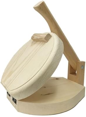 Round Wood Tortilla Press Tortilladora De Madera Redonda Burrito Size 11 X 13