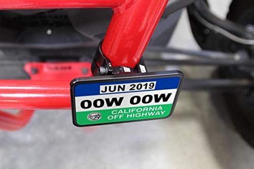 Can-Am Commander Registration Green Sticker Mounting Plate w/ 2" Clamps