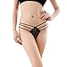 Toraway Underwear, Women Sexy Lace Condole Belt Thongs T-Back Panties (Black)