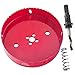Acrux7 Cornhole Boards Hole Saw Blade, 6 inch (152mm) Corn Hole Drilling Cutter for Cornhole Game, Heavy Duty Steel Design(Red)