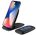 Wireless Charger, Fast Wireless Charger Charging Pad(No AC Adapter) For Samsung Galaxy Note 8 S8 S8 Plus S7 S7 Edge Note 5 S6 Edge Plus, Standard Charge For Apple iPhone X/8/8 Plus (2)