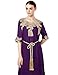 Baya Muslim Dress Dubai Kaftan for Women Half Sleeve Arabic Long Dress Abaya Islamic Clothing Girls Caftan Jalabiya