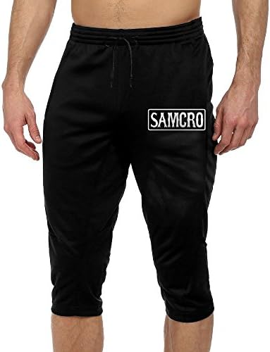 St4e3fdxaw Samcro Banner Bow Men's Capris Pants Solar Dic Popular Jogger Cropped Trousers For Summer