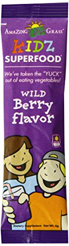 Amazing Grass Kidz Superfood Powder, Wild Berry, 15 Count